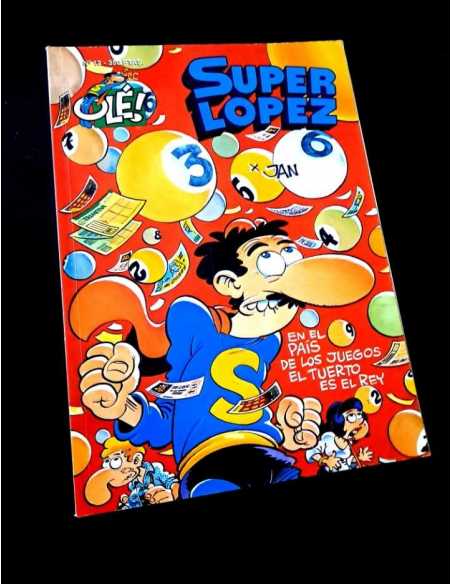 MUY BUEN ESTADO 1° PRIMERA EDICION SUPER LOPEZ 12 COLECCION OLE EDICIONES B RELIEVE