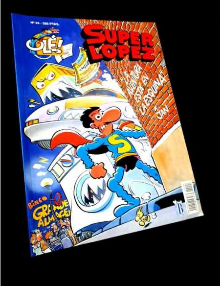 EXCELENTE ESTADO 1° PRIMERA EDICION SUPER LOPEZ 24 COLECCION OLE EDICIONES B RELIEVE