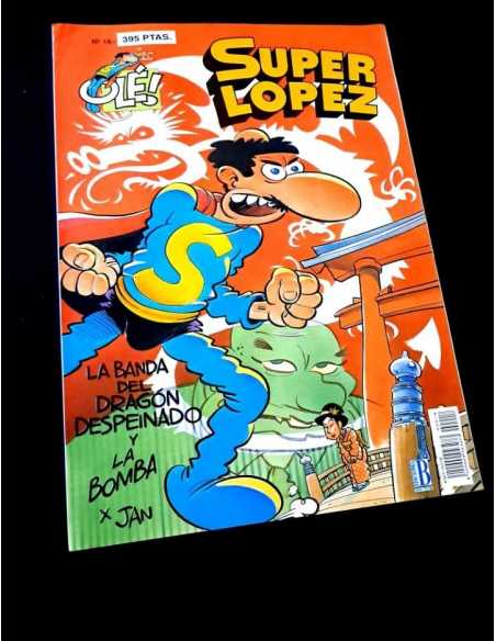 MUY BUEN ESTADO 1° PRIMERA EDICION SUPER LOPEZ 18 COLECCION OLE EDICIONES B RELIEVE