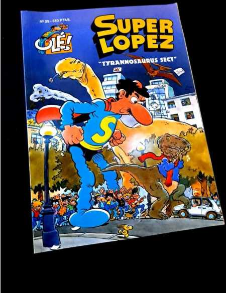 MUY BUEN ESTADO 1° PRIMERA EDICION SUPER LOPEZ 25 COLECCION OLE EDICIONES B RELIEVE