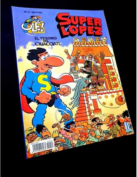 MUY BUEN ESTADO 1° PRIMERA EDICION SUPER LOPEZ 21 COLECCION OLE EDICIONES B