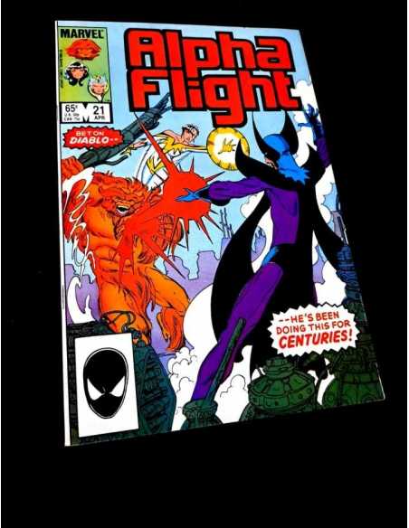EXCELENTE ESTADO ALPHA FLIGHT 21 MARVEL USA