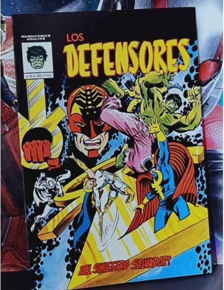 DE KIOSCO LOS DEFENSORES 4 EL SINIESTRO SALVADOR MUNDICOMICS EDICIONES VERTICE