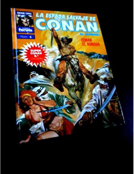 EXCELENTE ESTADO SUPER CONAN 1 ESPADA SALVAJE DE CONAN 2° SEGUNDA EDICIÓN NOMADA COMICS FORUM