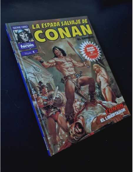 EXCELENTE ESTADO SUPER CONAN 1 ESPADA SALVAJE DE CONAN 2° SEGUNDA EDICIÓN EL LIBERTADOR COMICS FORUM