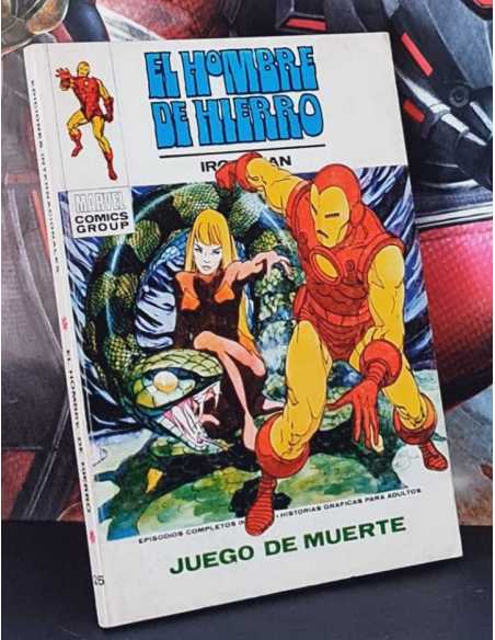 EL HOMBRE DE HIERRO 26 MUY BUEN ESTADO TACO PERO TIENE LA CONTRAPORTADA CON ESTUCO COMICS VERTICE