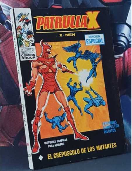 CASI EXCELENTE ESTADO PATRULLA X 23 TACO EL CREPÚSCULO DE LOS MUTANTES 25PTS COMICS VÉRTICE