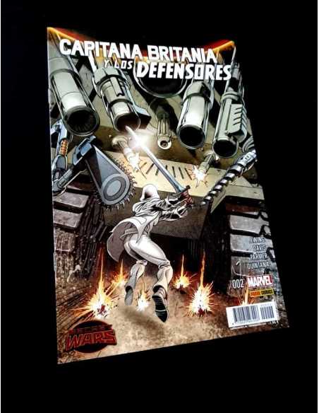 DE KIOSCO CAPITANA BRITANIA Y LOS DEFENSORES 2 PANINI COMICS MARVEL