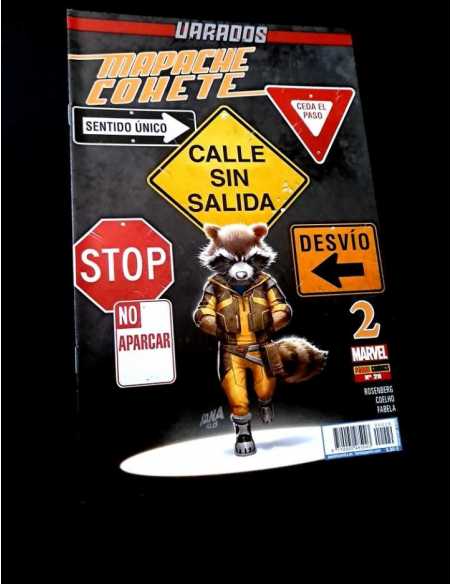 DE KIOSCO MAPACHE COHETE Y GROOT 2 PANINI COMICS MARVEL