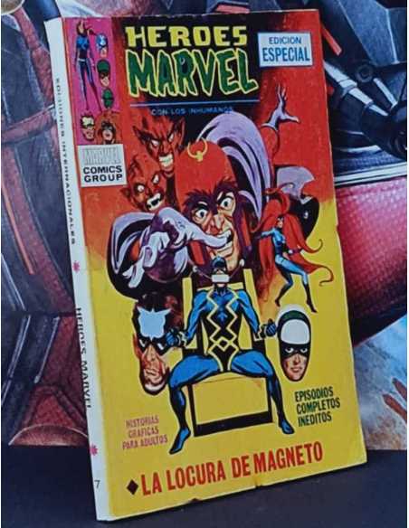 MUY BUEN ESTADO HÉROES MARVEL 7 LA LOCURA DE MAGNETO EDICIONES INTERNACIONALES VERTICE