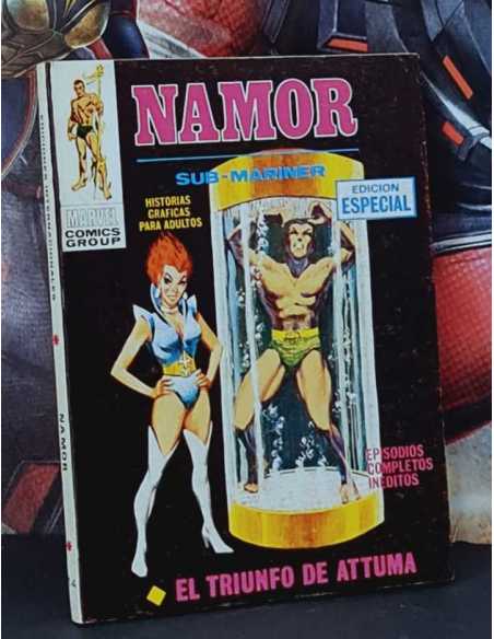 EXCELENTE ESTADO NAMOR 14 TACO EL TRIUNFO DE ATTUMA COMICS EDICIONES INTERNACIONALES VERTICE