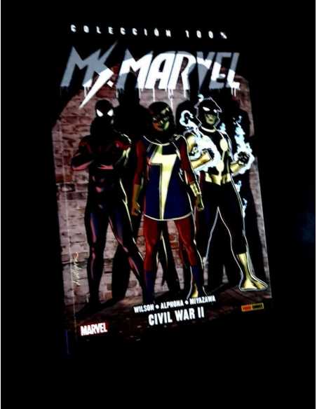 DE KIOSCO COLECCION 100% MS.MARVEL 5 CIVIL WAR II PANINI TOMO