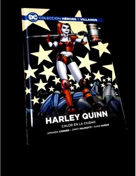 CASI EXCELENTE ESTADO COLECCION HEROES Y VILLANOS HARLEY QUINN 2 CALOR EN LA CIUDAD TOMO TAPA DURA