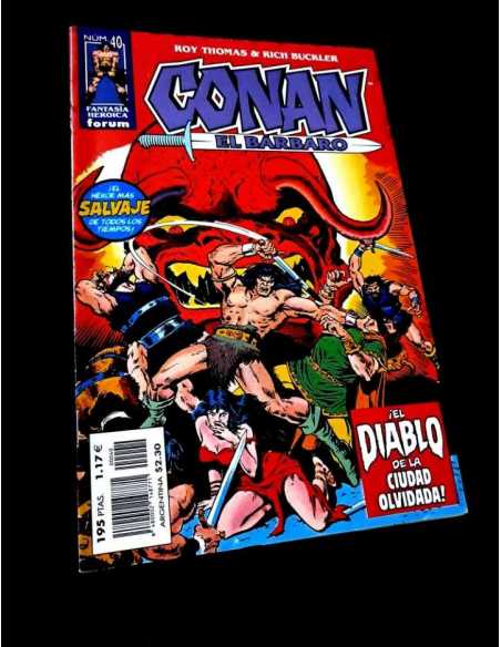 CASI EXCELENTE ESTADO FANTASIA HEROICA CONAN EL BARBARO 40 FORUM COMICS GRAPA