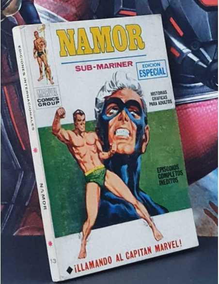 BUEN ESTADO NAMOR 13 LLAMANDO AL CAPITÁN MARVEL TACO EDICIONES INTERNACIONALES VÉRTICE