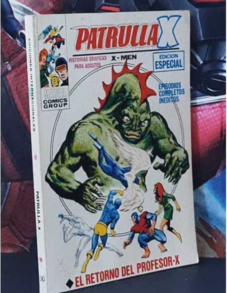 PATRULLA-X 30 EL RETORNO DEL PROFESOR-X MUY BUEN ESTADO PERO TIENE LIGERO SIGNO DE HUMEDAD VÉRTICE
