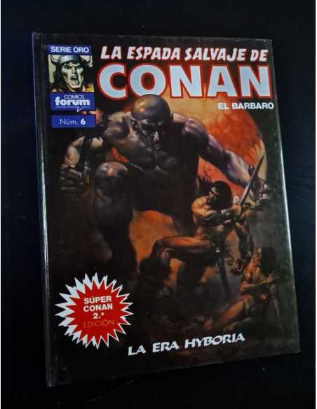 CASI EXCELENTE ESTADO 2° SEGUNDA EDICION SERIE ORO SUPER CONAN 6 LA ESPADA SALVAJE FORUM
