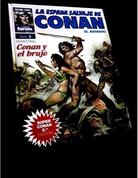 CASI EXCELENTE ESTADO 2° SEGUNDA EDICION SERIE ORO SUPER CONAN 2 LA ESPADA SALVAJE PLANETA