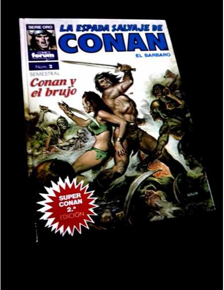 CASI EXCELENTE ESTADO 2° SEGUNDA EDICION SERIE ORO SUPER CONAN 11 LA ESPADA SALVAJE PLANETA