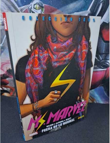 CASI EXCELENTE ESTADO MS.MARVEL 1 FUERA DE LO NORMAL PANINI MARVEL COLECCION 100 % PANINI TOMO