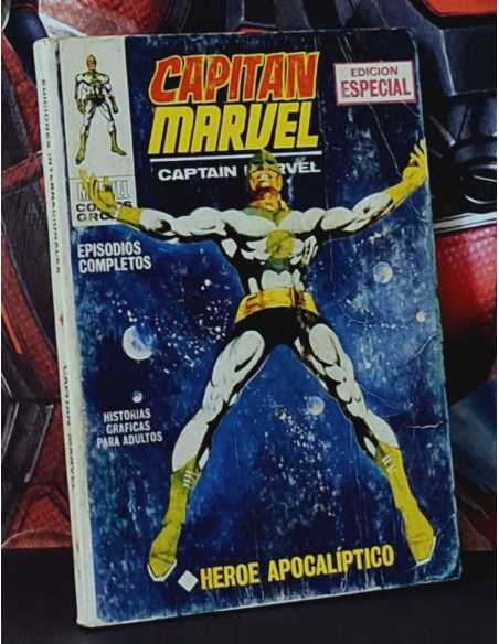 BUEN ESTADO CAPITÁN MARVEL 1 HÉROE APOCALÍPTICO TACO