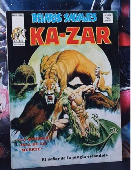 EXCELENTE ESTADO RELATOS SALVAJES KAZAR 12 EL SEÑOR DE LA JUNGLA ESCONDIDA KA-ZAR COMICS VERTICE