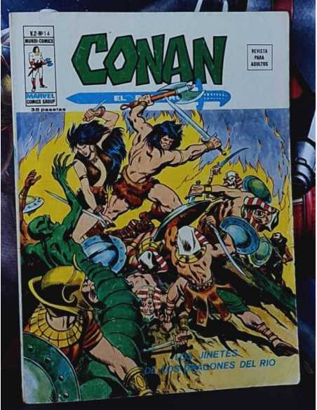 MUY BUEN ESTADO CONAN 14 VOL II LOS JINETES DE LOS DRAGONES DEL RÍO COMICS EDICIONES VERTICE