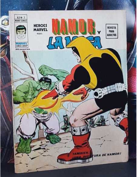 BUEN ESTADO HÉROES MARVEL 3 VOL II TAMBIÉN UNA AVENTURA DE NAMOR GRAPA COMICS EDICIONES VERTICE