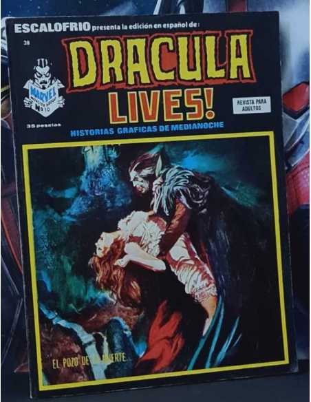 EXCELENTE ESTADO DRÁCULA LIVES 10 ESCALOFRÍO 38 EL POZO DE LA MUERTE COMICS VERTICE