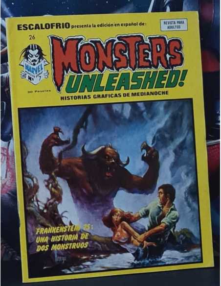 EXCELENTE ESTADO ESCALOFRÍO 43 MONSTERS UNLEASHED 7 GRAPA PERGAMINOS DEL MALDITO COMICS VERTICE