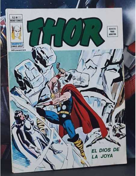 MUY NUEVO PERO EL INTERIOR LIGERO SIGNO HUMEDAD THOR 11 VOL II EL DIOS DE LA JOYA GRAPA VERTICE