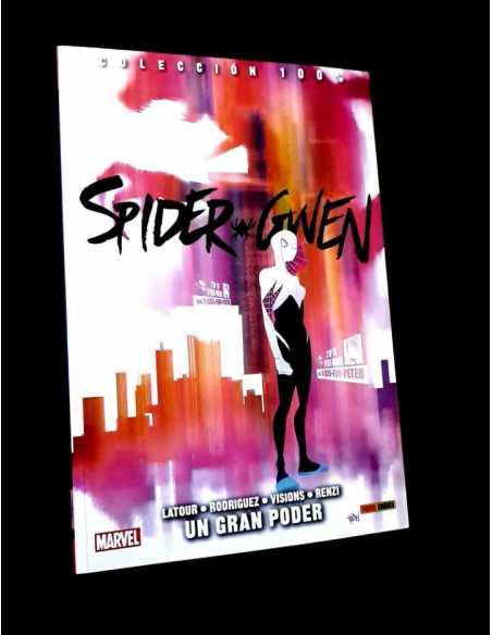 DE KIOSCO SPIDER-GWEN 1 UN GRAN PODER COLECCION 100% PANINI TOMO MARVEL