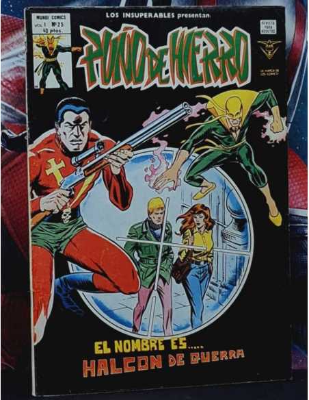 MUY BUEN ESTADO LOS INSUPERABLES 25 PUÑO DE HIERRO EL NOMBRE ES HALCÓN DE GUERRA GRAPA VERTICE