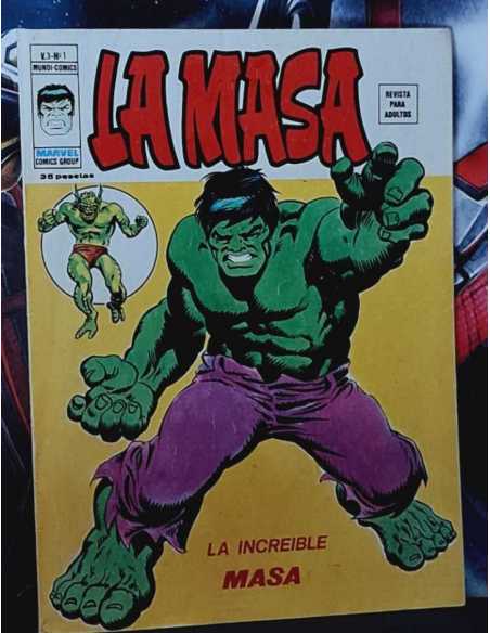 EXCELENTE ESTADO LA MASA 1 VOL III EN LA INCREÍBLE MASA GRAPA EDICIONES VERTICE
