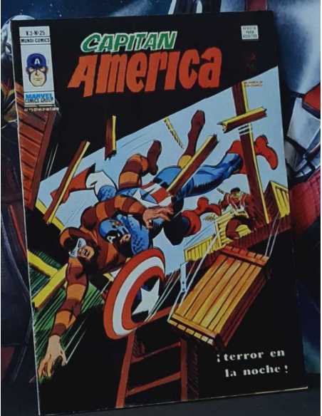 MUY BUEN ESTADO CAPITAN AMERICA 25 VOL III TERROR EN LA NOCHE GRAPA EDICIONES VERTICE