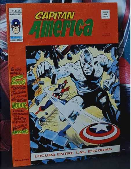 MUY BUEN ESTADO CAPITAN AMERICA 17 VOL III LOCURA ENTRE LAS ESCORIAS GRAPA EDICIONES VERTICE