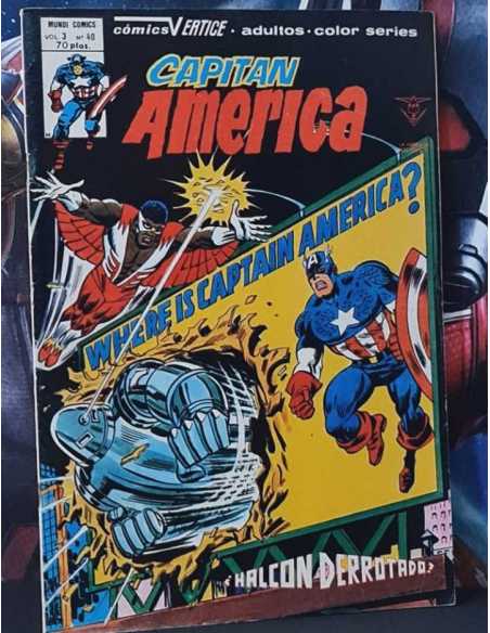 MUY BUEN ESTADO CAPITAN AMERICA 40 VOL III HALCON DERROTADO GRAPA EDICIONES VERTICE