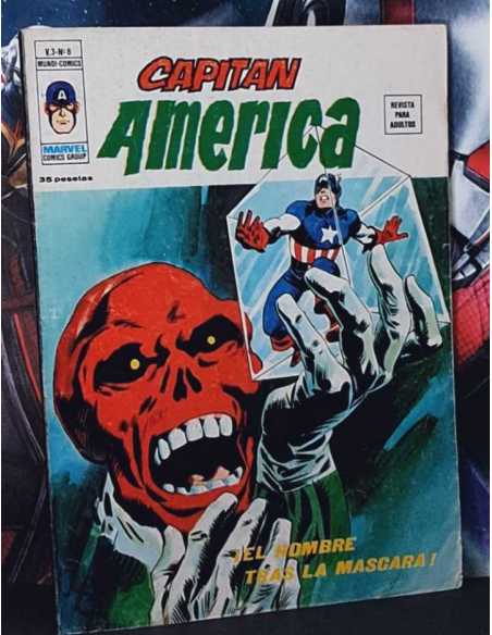 MUY BUEN ESTADO CAPITAN AMERICA 8 VOL III EL HOMBRE TRAS LA MÁSCARA GRAPA EDICIONES VERTICE