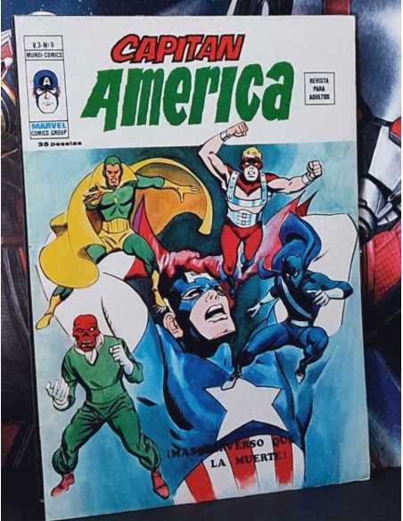 DE KIOSCO CAPITAN AMERICA 9 VOL III MÁS PERVERSO QUE LA MUERTE GRAPA EDICIONES VERTICE