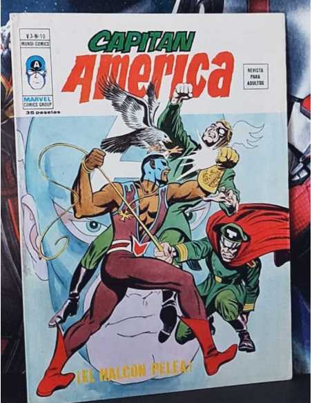 DE KIOSCO CAPITAN AMERICA 10 VOL III EL HALCÓN PELEA GRAPA EDICIONES VERTICE