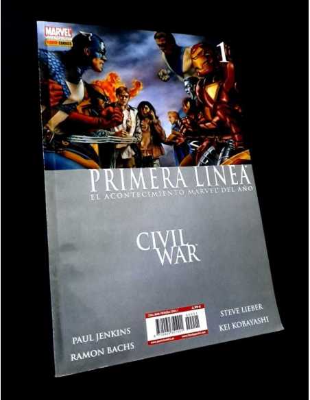 CASI EXCELENTE ESTADO CIVIL WAR PRIMERA LINEA 1 PANINI MARVEL