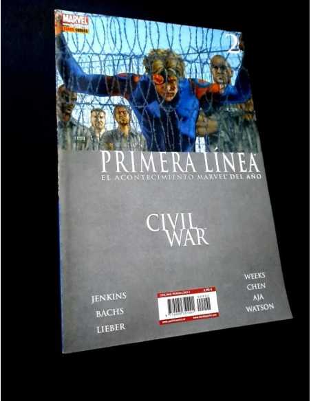 CASI EXCELENTE ESTADO CIVIL WAR PRIMERA LINEA 2 PANINI MARVEL