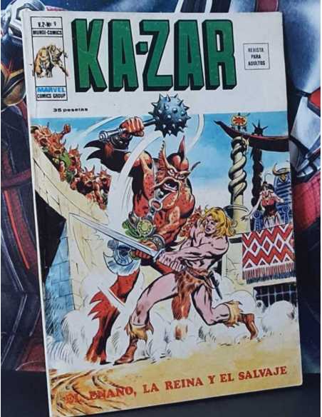 MUY BUEN ESTADO KA-ZAR 9 VOL II KAZAR EL ENANO LA REINA Y EL SALVAJE EDICIONES VÉRTICE