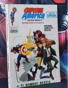 BUEN ESTADO CAPITAN AMERICA 8 EL HOMBRE BESTIA BOLI TACO...
