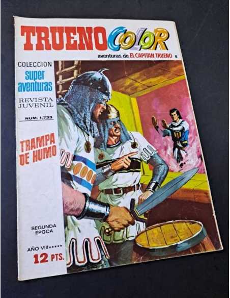 MUY BUEN ESTADO COLECCION SUPER AVENTURAS 1733 AÑO VIII TRUENO COLOR EL CAPITAN TRUENO 8 BRUGUERA