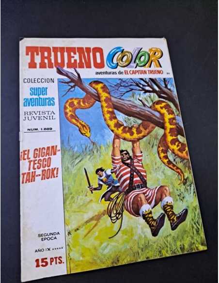 MUY BUEN ESTADO COLECCION SUPER AVENTURAS 1889 AÑO IX TRUENO COLOR EL CAPITAN TRUENO 86 BRUGUERA