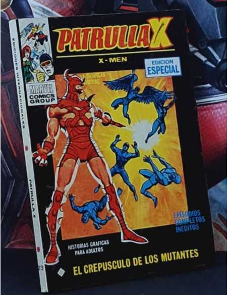 MUY BUEN ESTADO PATRULLA X 23 EL CREPÚSCULO DE LOS MUTANTES TACO 25PTAS EDICIONES VERTICE