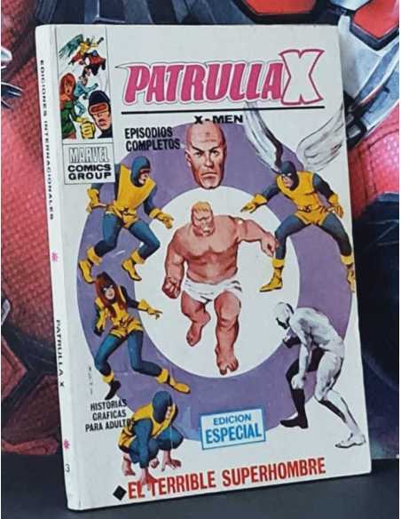 CASI EXCELENTE ESTADO PATRULLA X 3 EL TERRIBLE SUPERHOMBRE TACO 25PTAS EDICIONES VÉRTICE