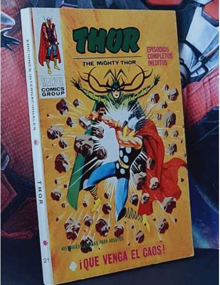 CASI EXCELENTE ESTADO THOR 21 QUE VENGA EL CAOS TACO EDICIONES INTERNACIONALES VERTICE