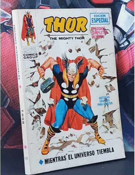 THOR 18 MIENTRAS EL UNIVERSO TIEMBLA TACO CIERTO SIGNOS DE HUMEDAD EDICIONES INTERNACIONALES VERTICE